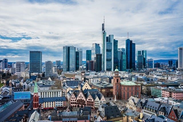 Frankfurt downtown skyline