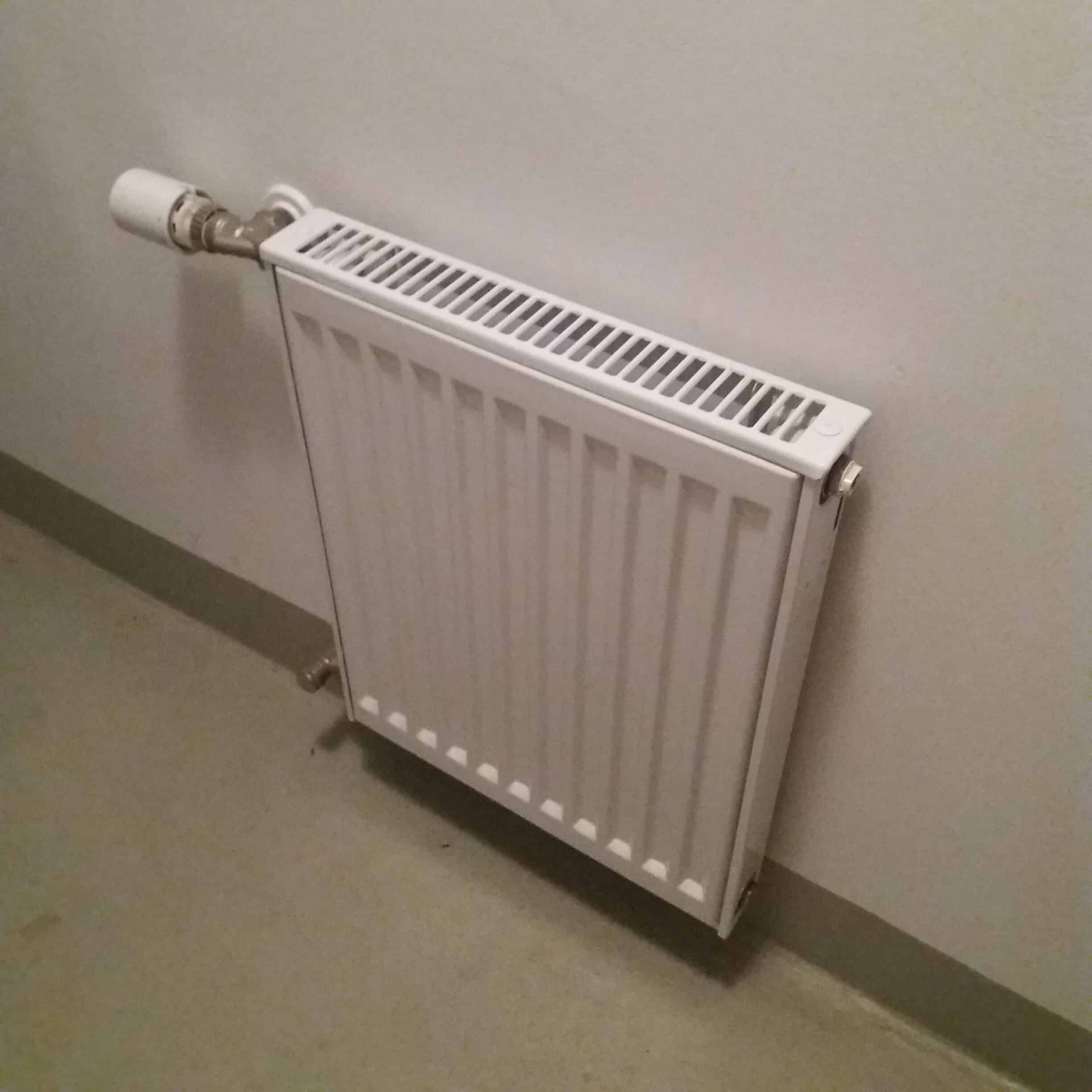 A wall heater or radiator heats a specific area first and then heats the rest of the room.